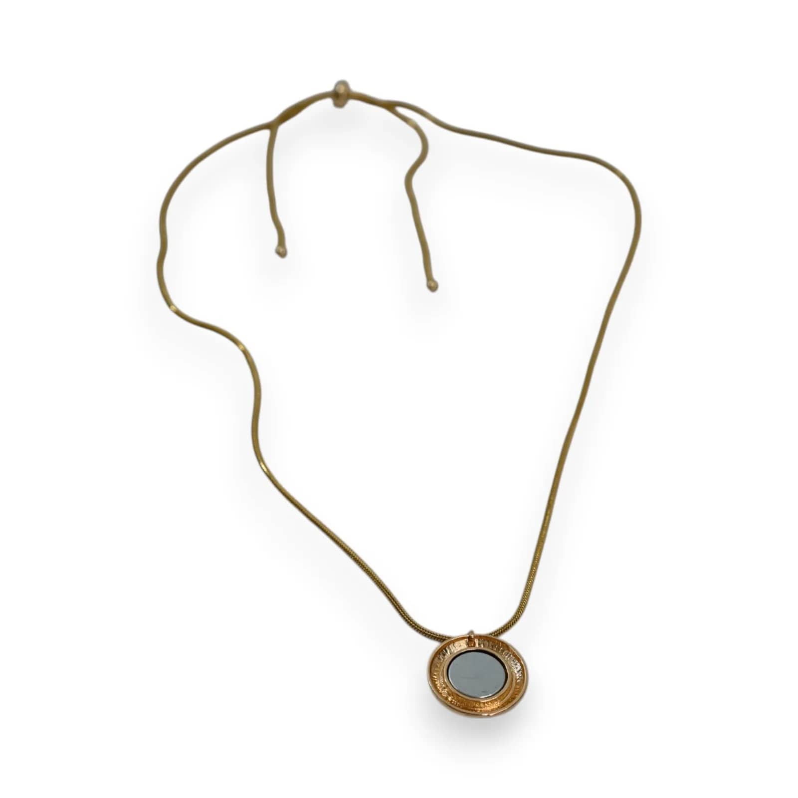 Collier doré à chaîne serpent, longueur ajustable