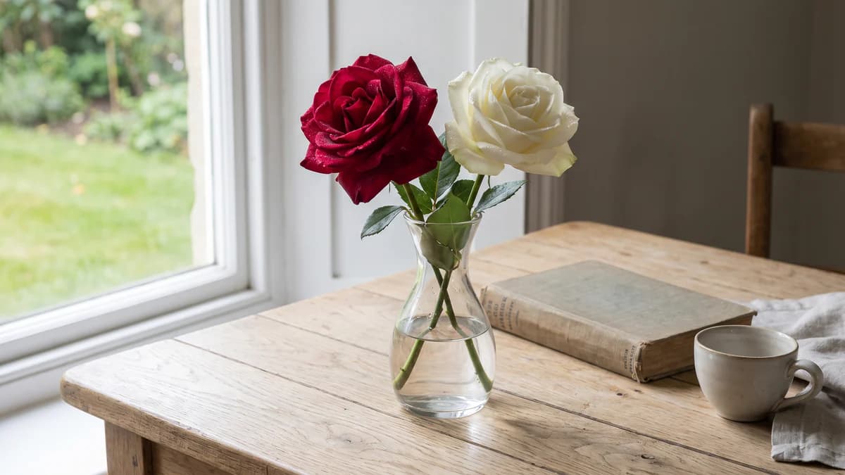 Red and white rose meaning: love, trust and context