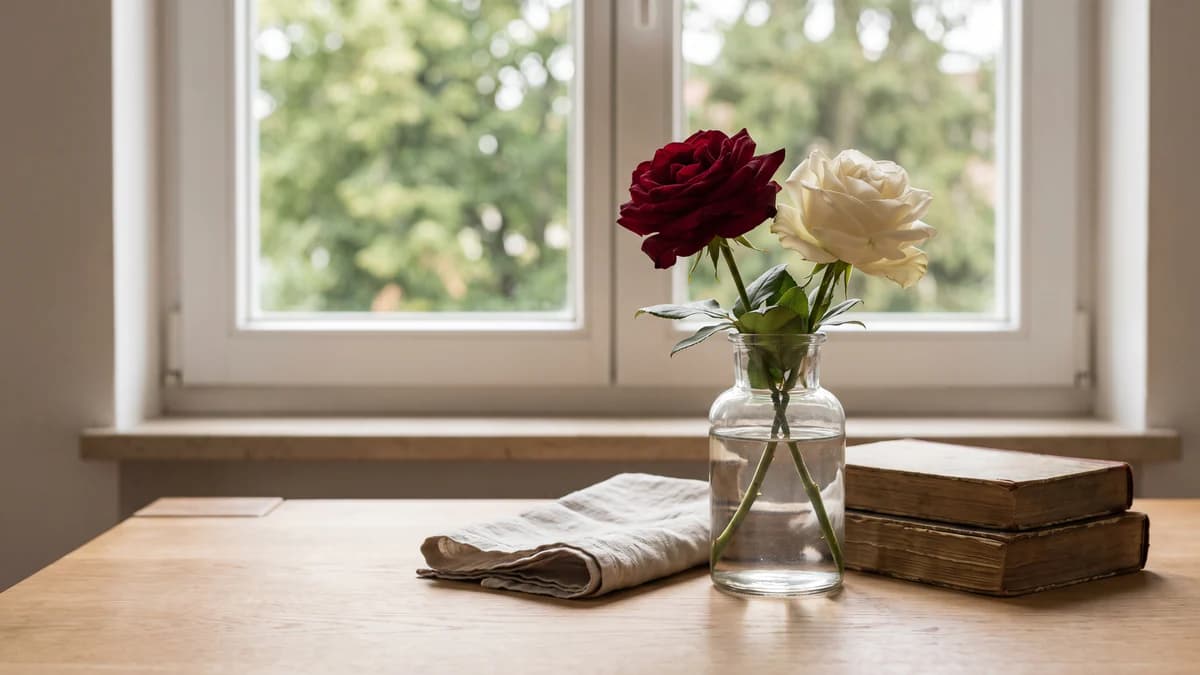 Rote und weiße Rosen: Bedeutung und die richtige Botschaft