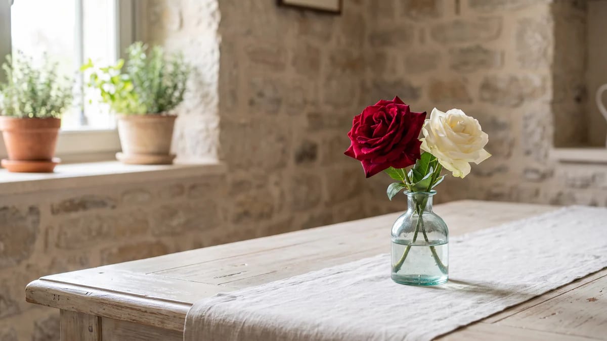 Significado de las rosas rojas y blancas: guía para elegir