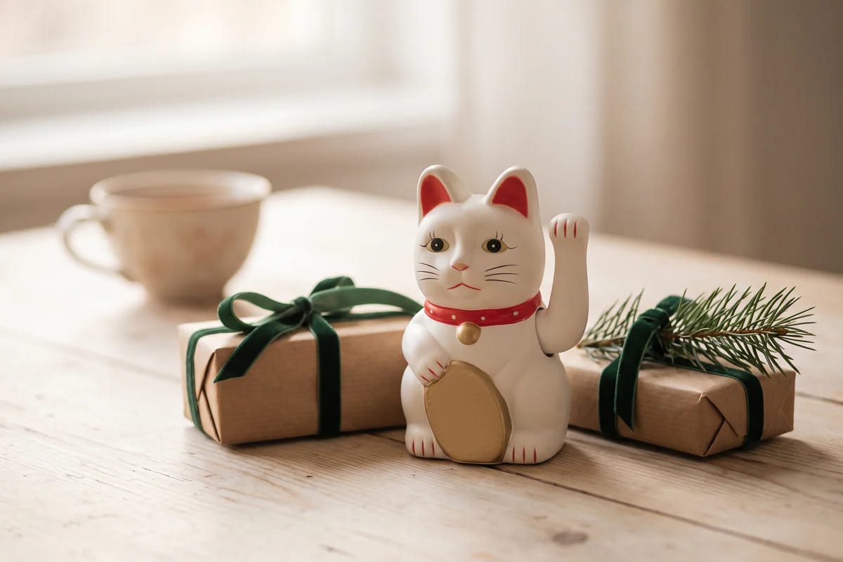 Chat porte-bonheur : maneki-neko, chat noir et symbolique