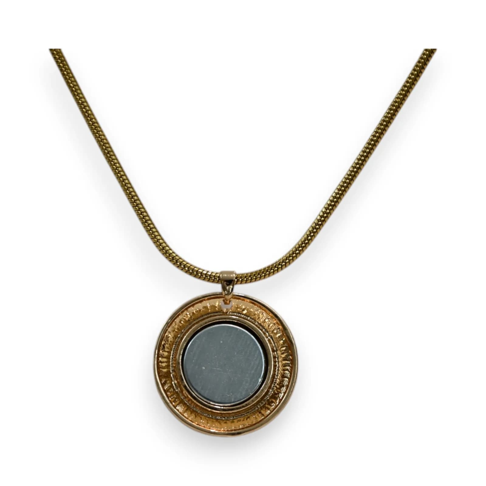 Collier Support Magnétique Doré pour Broches Aimantées à Chaîne Réglable
