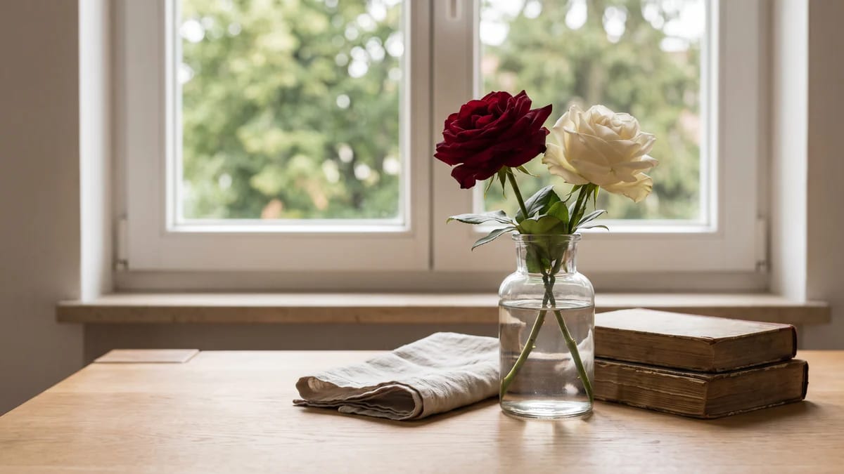 Rote und weiße Rosen: Bedeutung und die richtige Botschaft